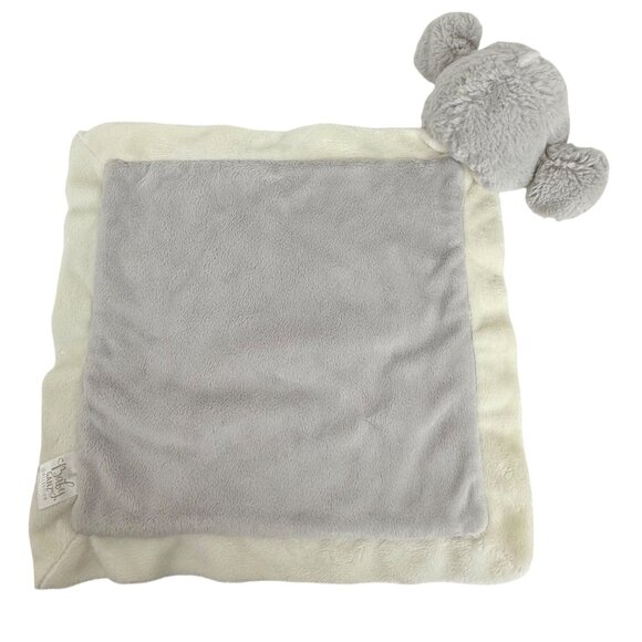 Baby Ganz Collection Elephant Lovey Baby Security Blanket 13"x13" Gray & White - Picture 4 of 6